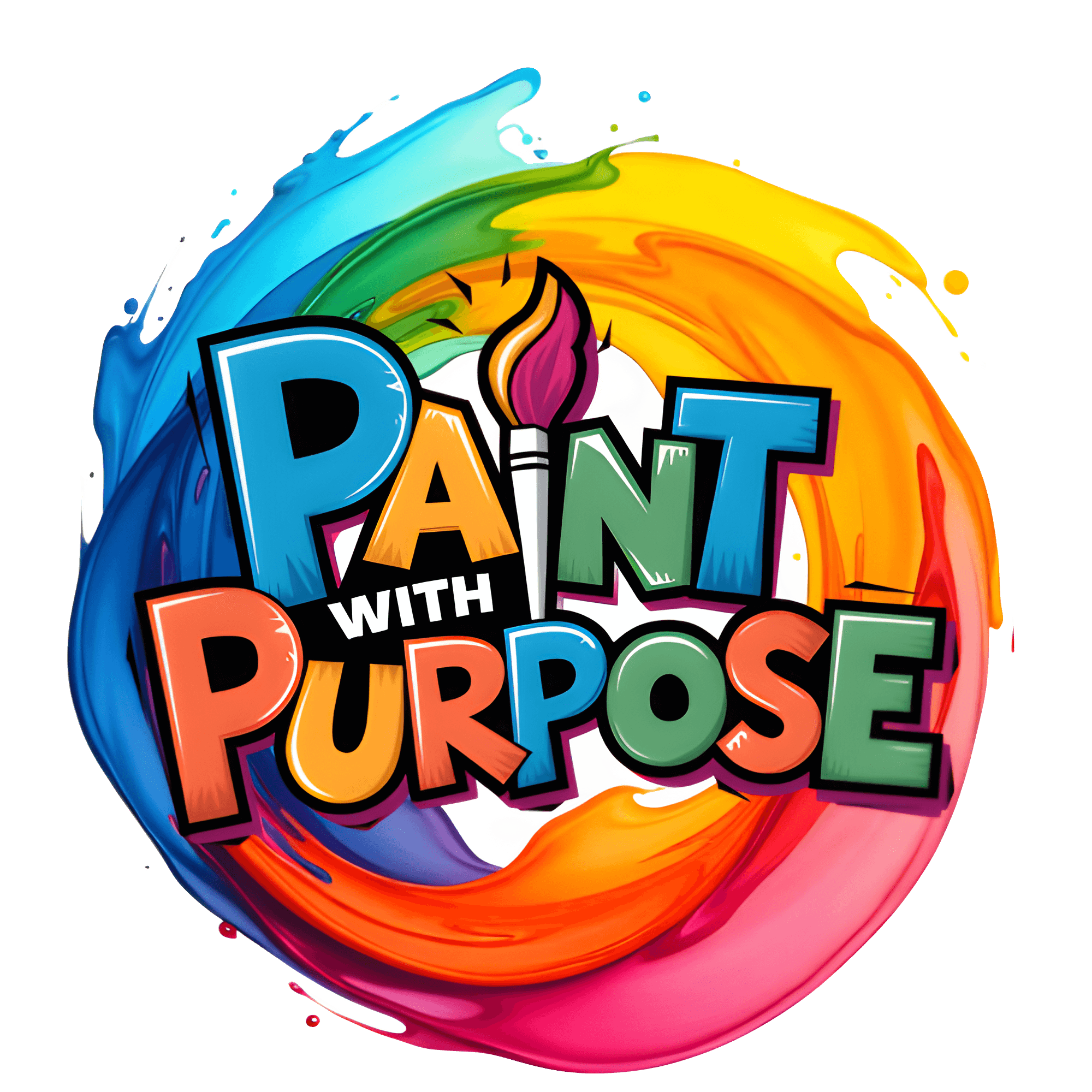 Paint With Purpose Logo - Free Printable Coloring Pages