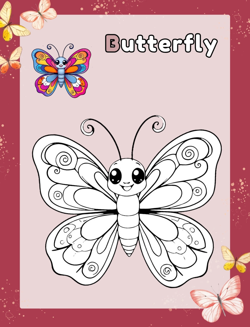 butterfly coloring pages for adults