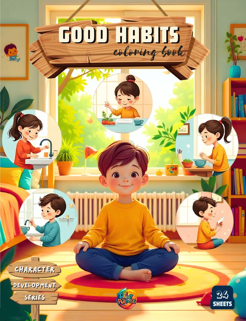 good habits coloring book for kids