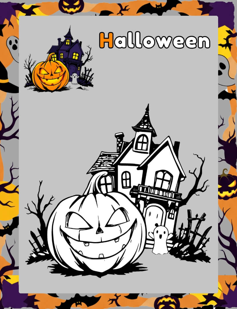 cute halloween coloring pages