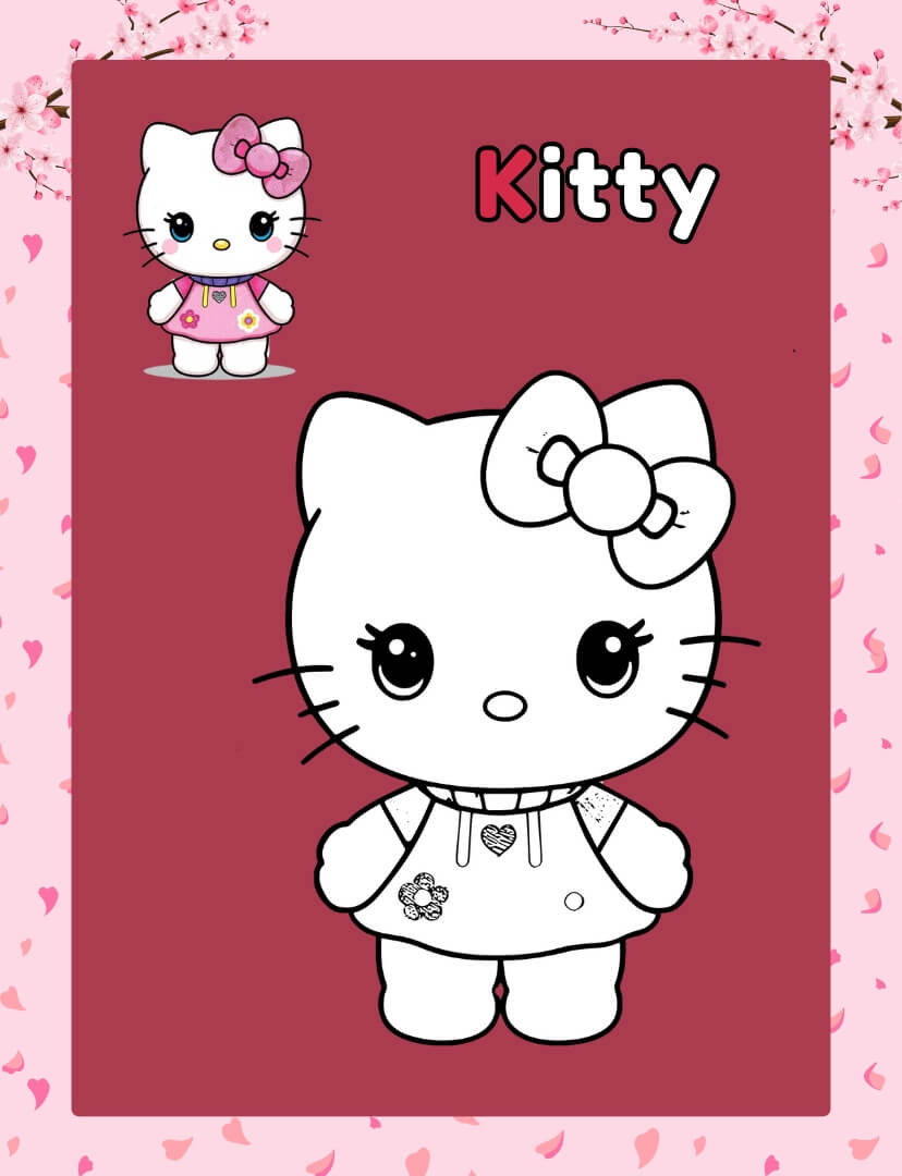 hello kitty coloring pages