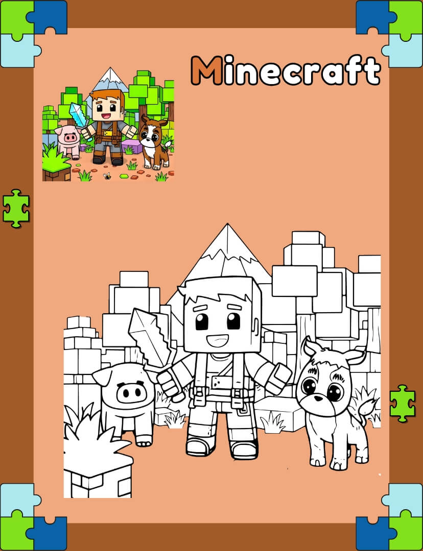minecraft coloring pages printable