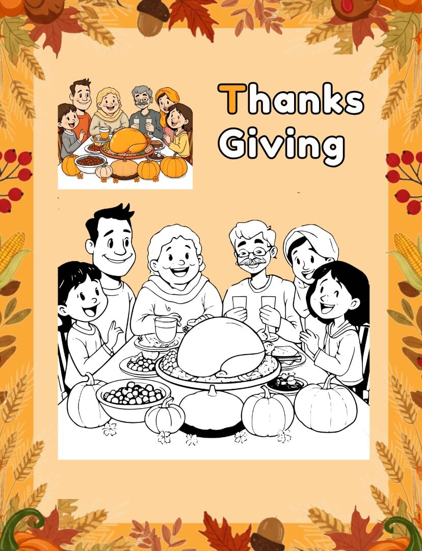 thanksgiving coloring pages for kids